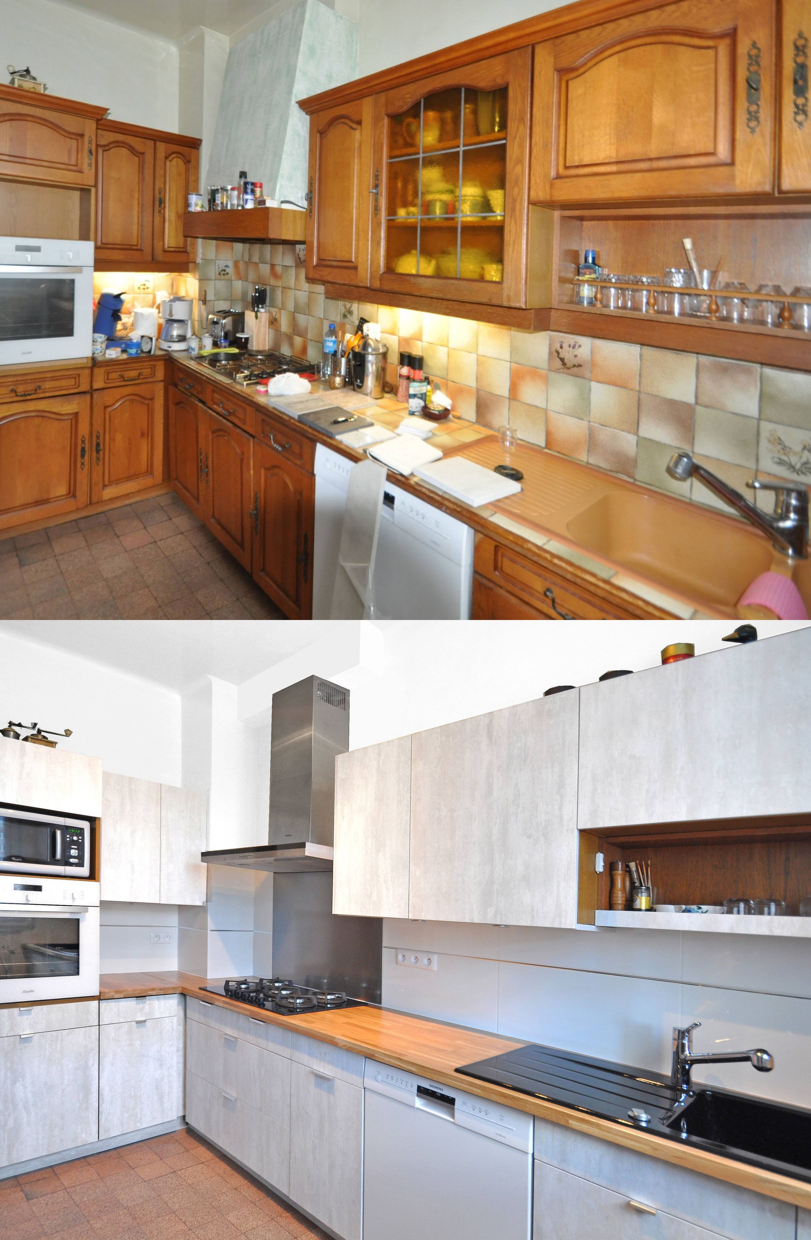 Découvrez des relooking avant-après de cuisines rénovées par Relookitchen