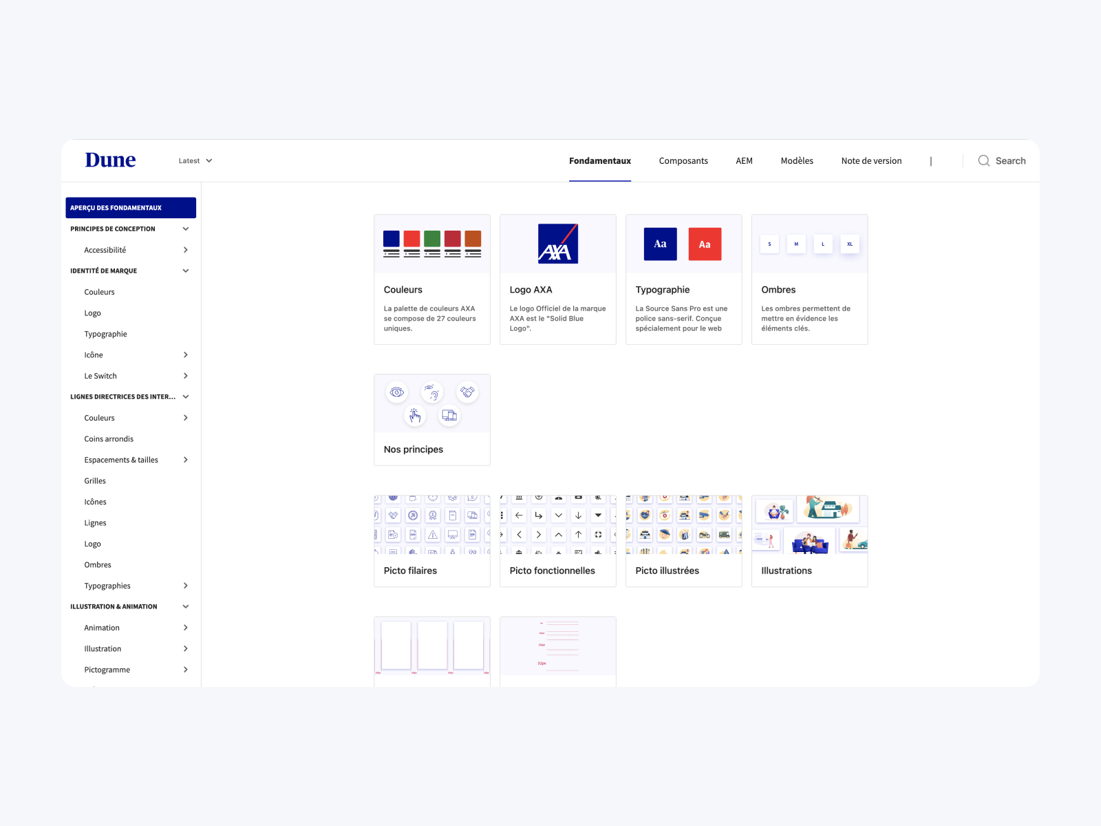 Case Study Dune, AXA.fr Design System