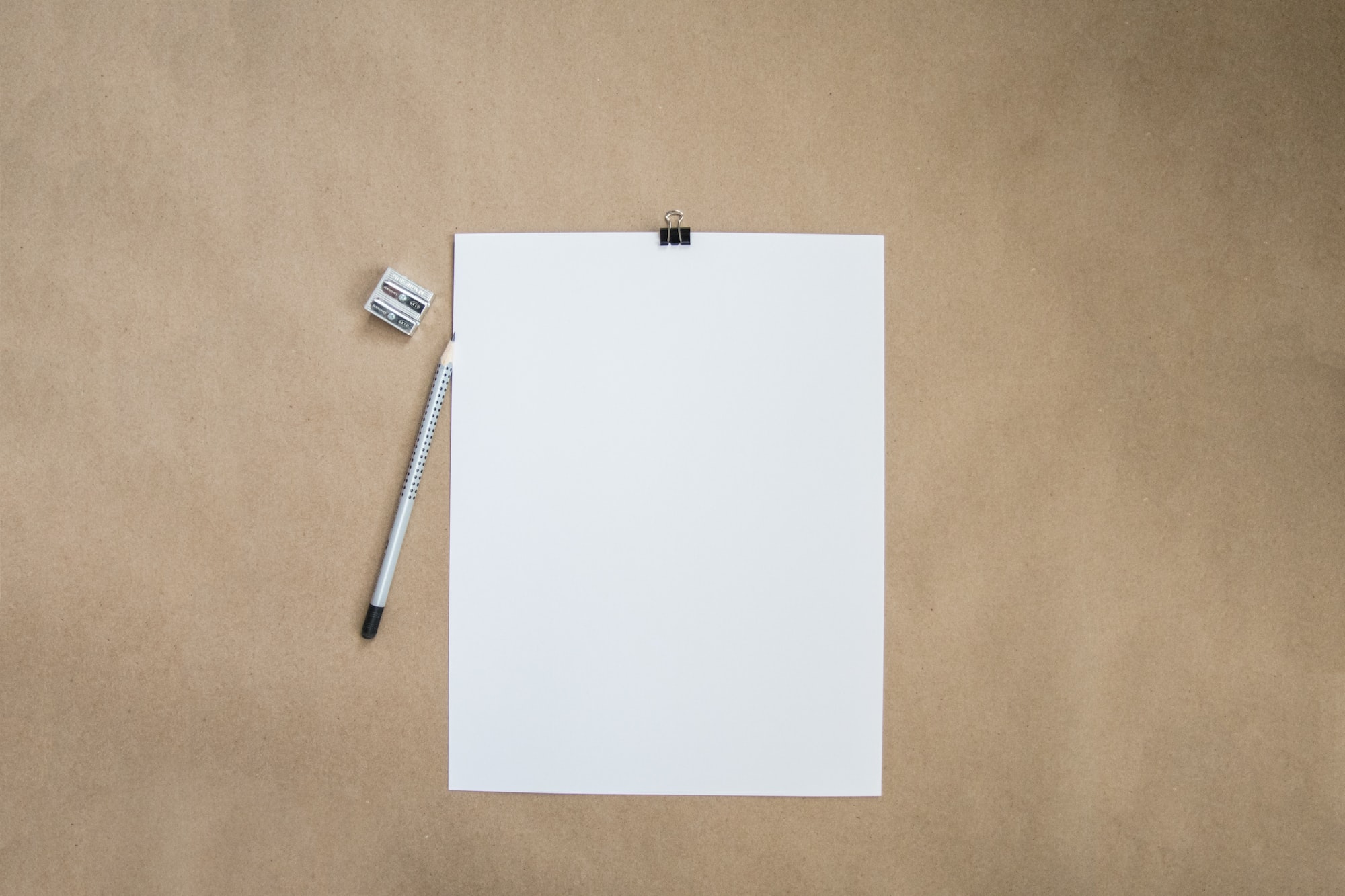Blank Paper and Pencil