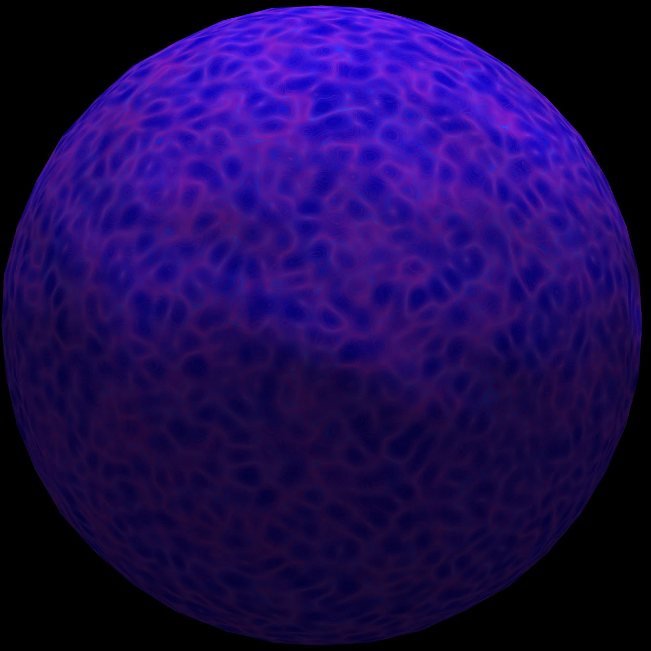 Purple Orb floating on black background