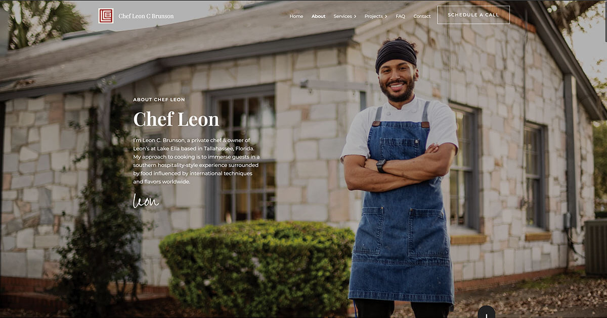 About Chef Leon C Brunson