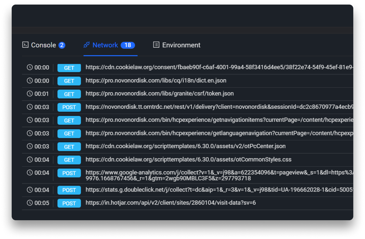 Network logs