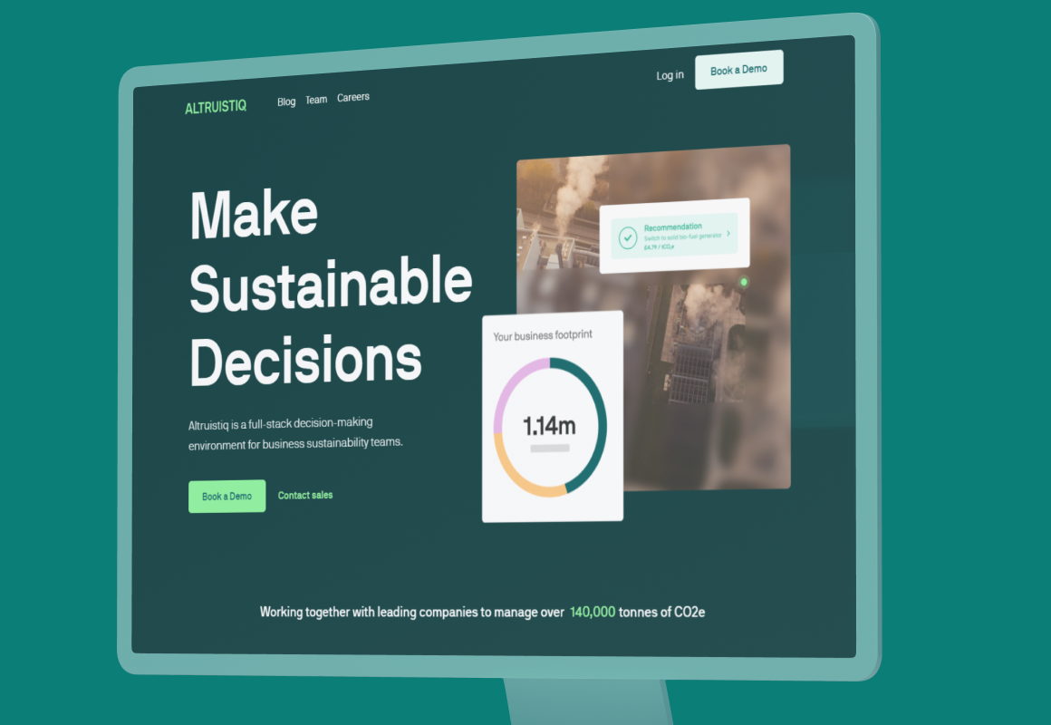 An environmental tech company reducing Co2 worldwide