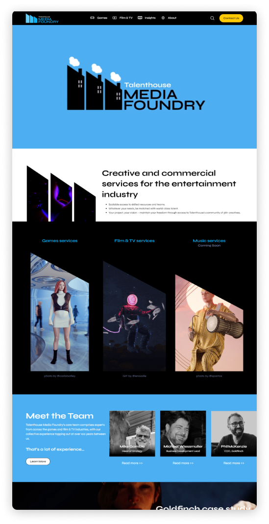 Creative and commercial Media Foundry at Talenthouse — preview