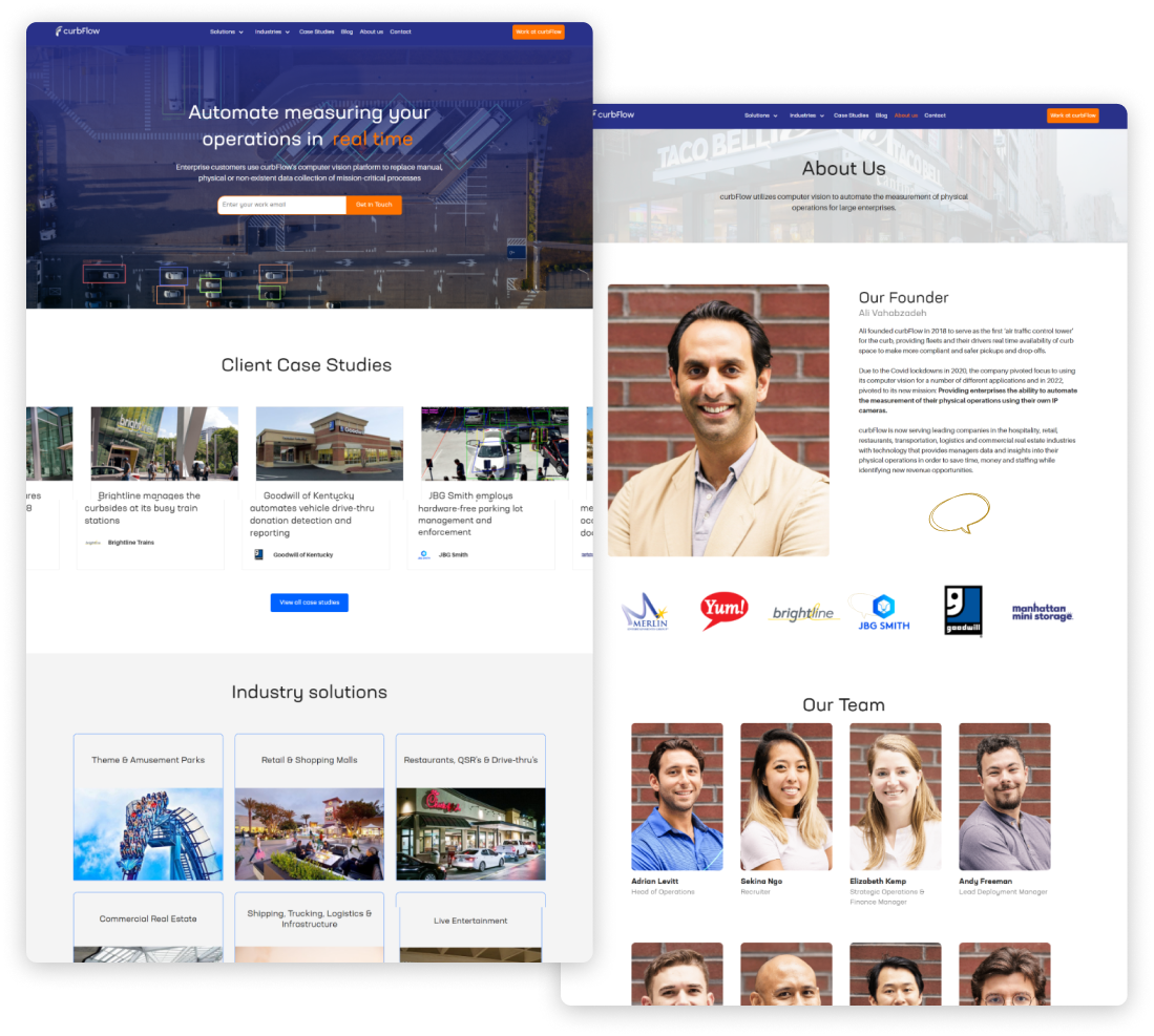 Real Time Measurement with IP Cameras CurbFlow — full site preview
