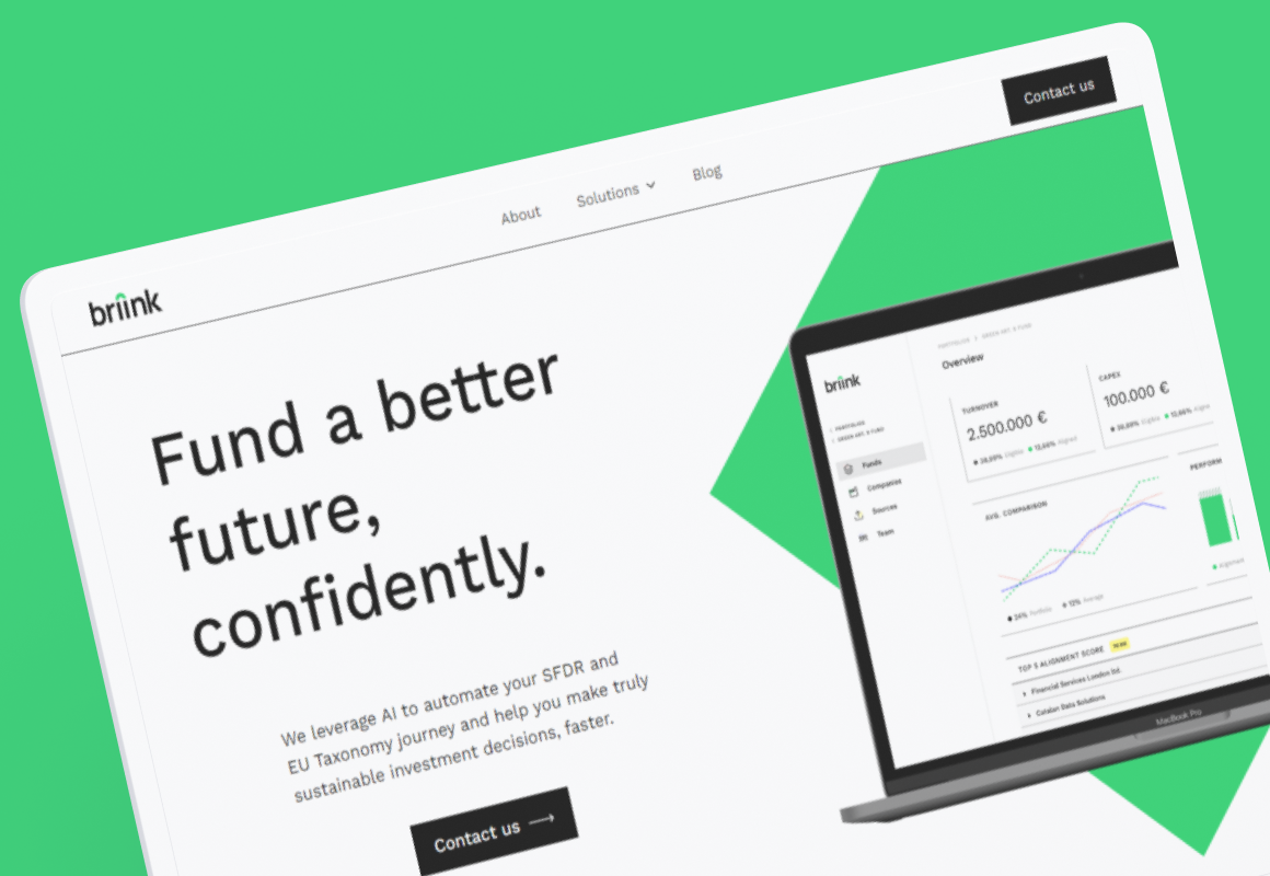 Fund a better future, confidently with Briink