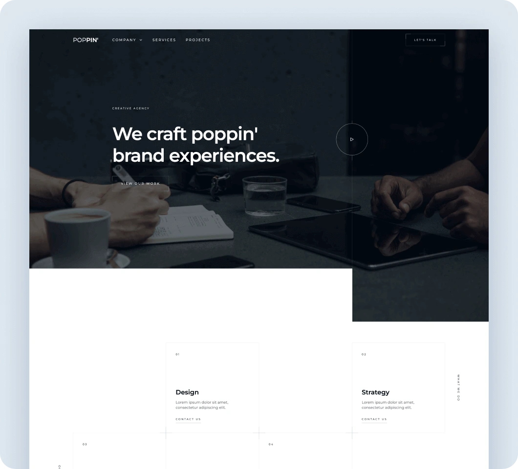 Design agency template 2