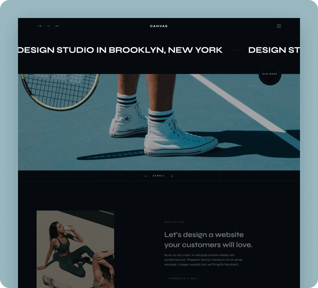 Design studio template