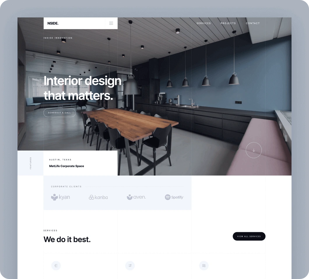 Interior agency template