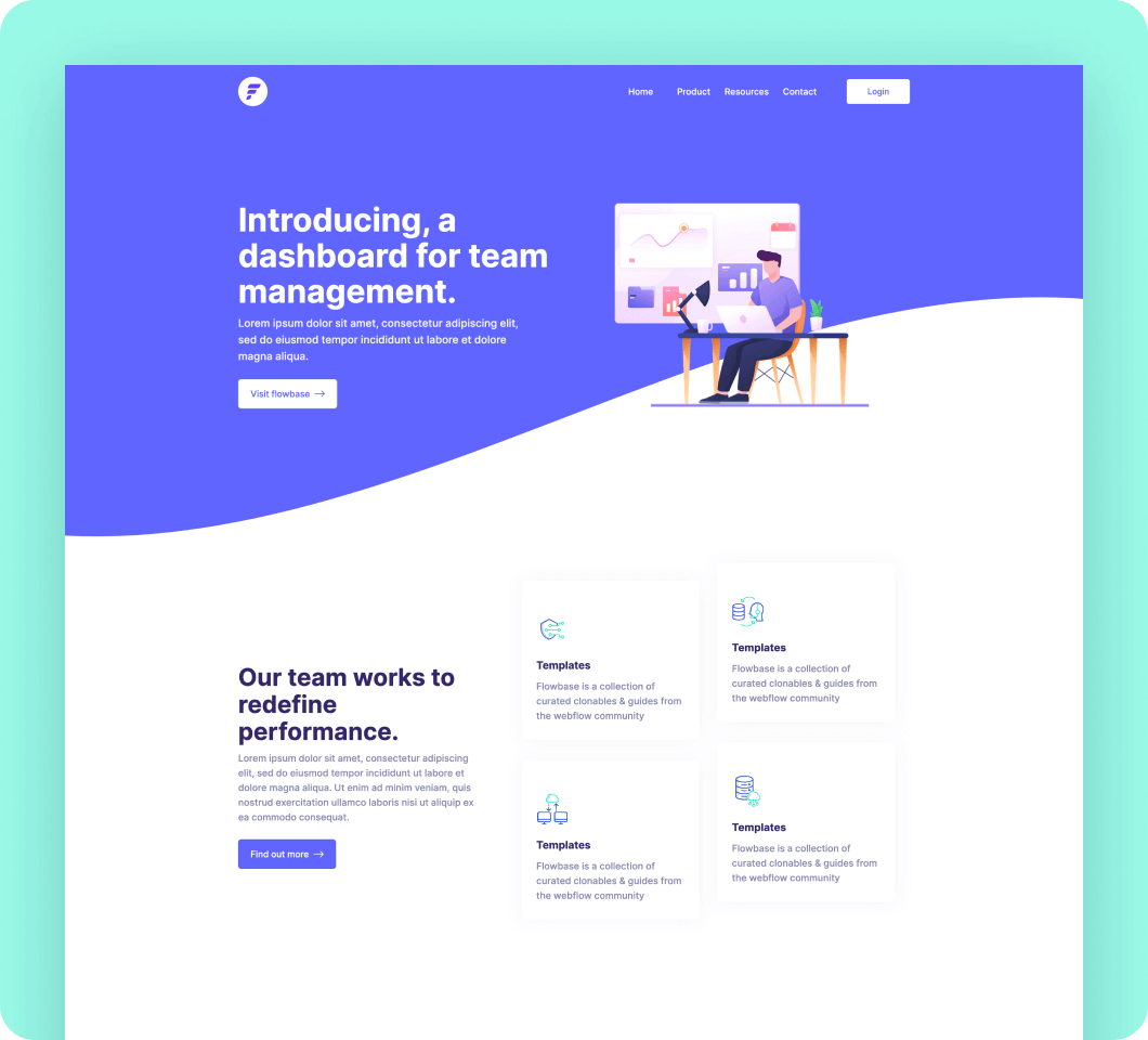 Saas template 12 for Webflow