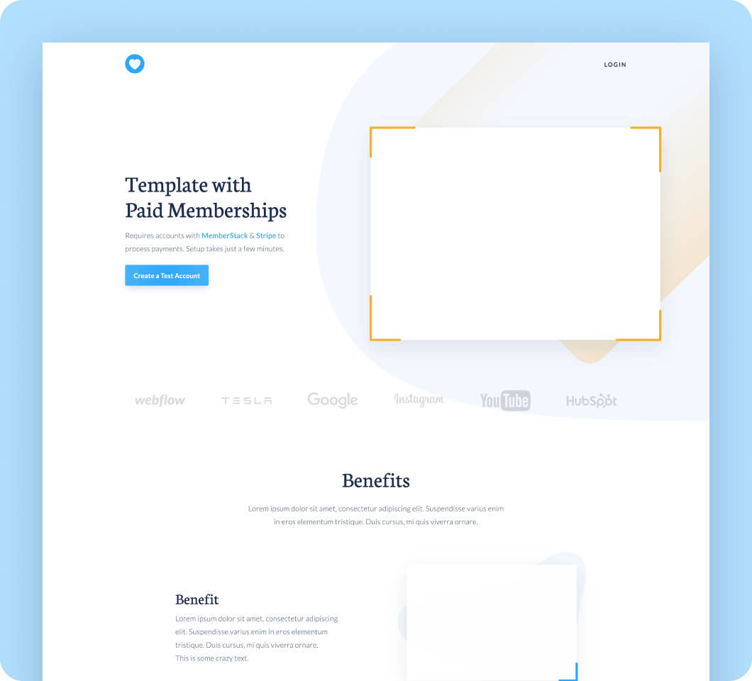 Saas template 8 for Webflow