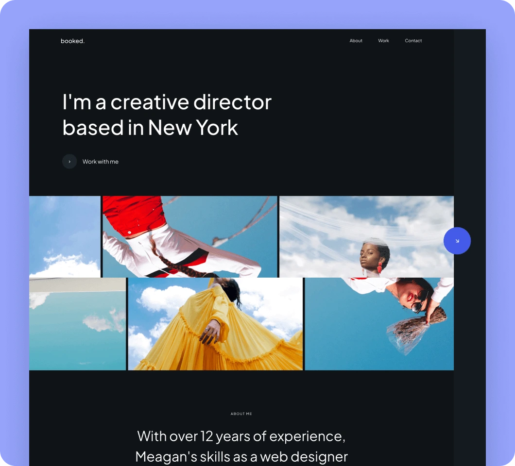Web design portfolio template