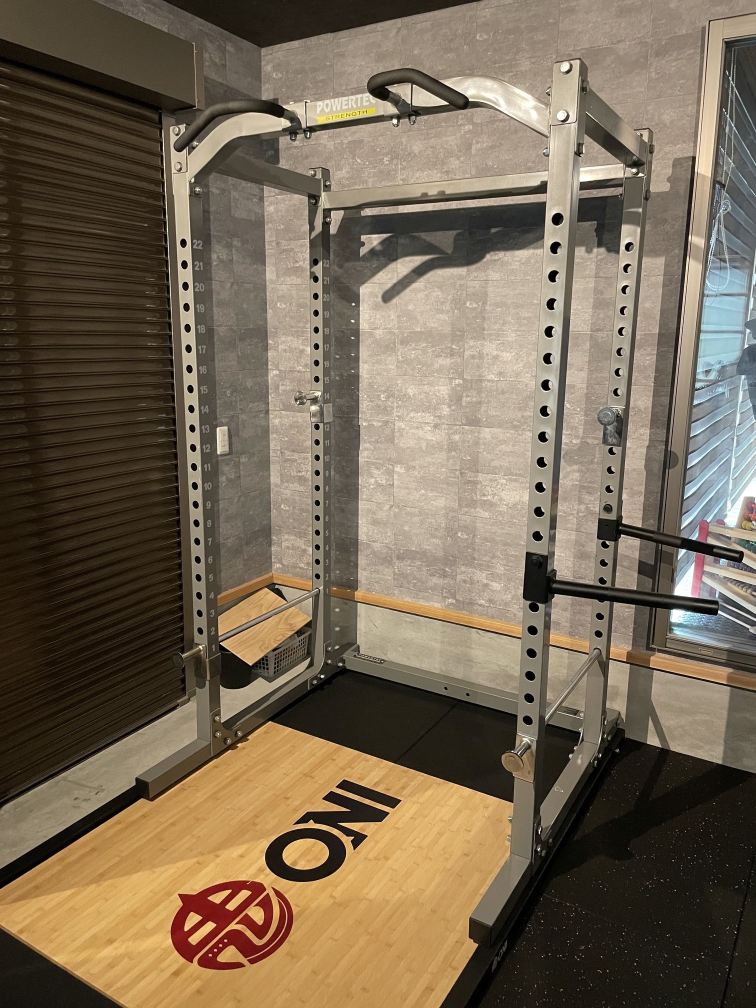 POWER TEC パワースクワットラック パワーラック 筋トレ ベンチプレス