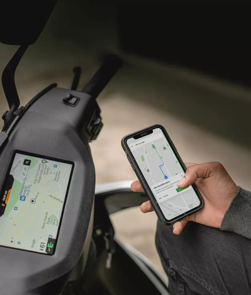 Push location to your Ather scooter