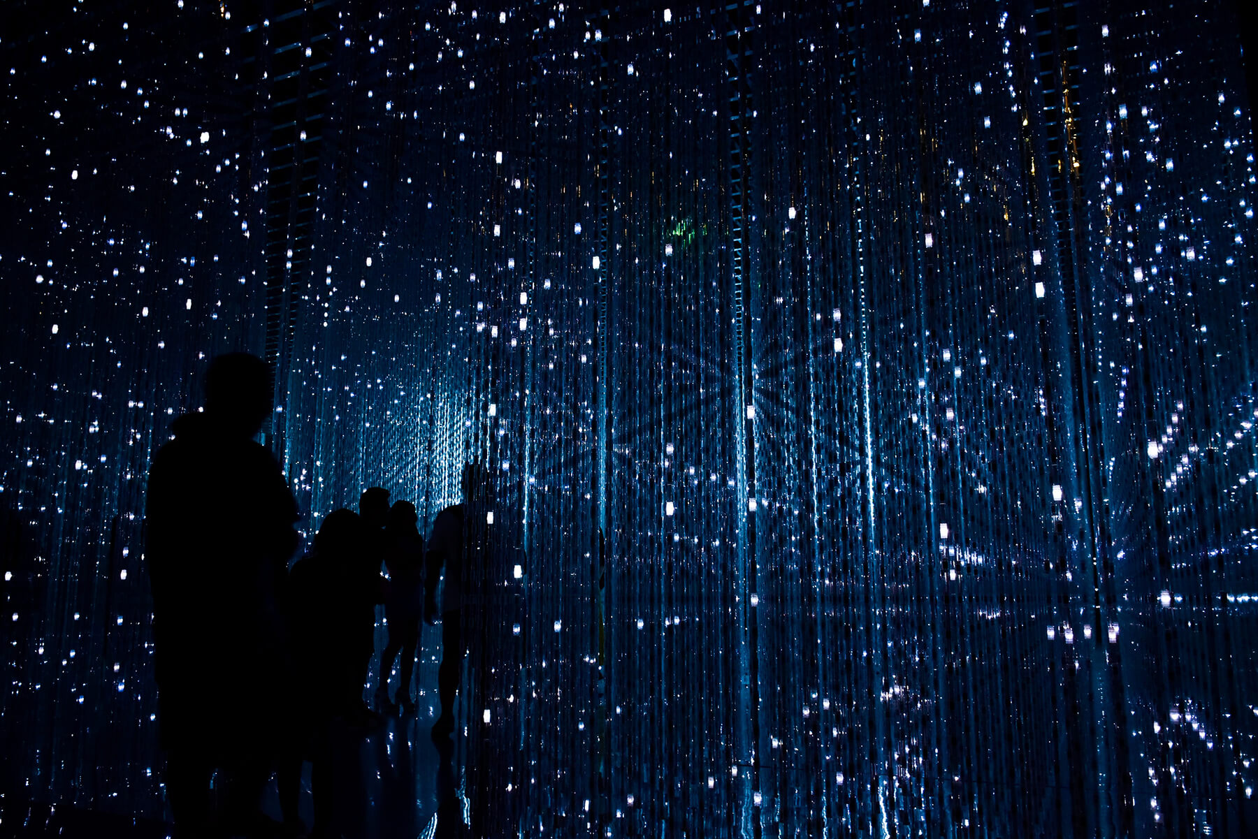 An art installation of lights