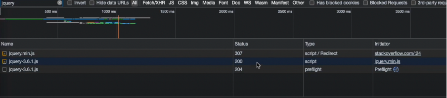 Jquery loaded from local machine