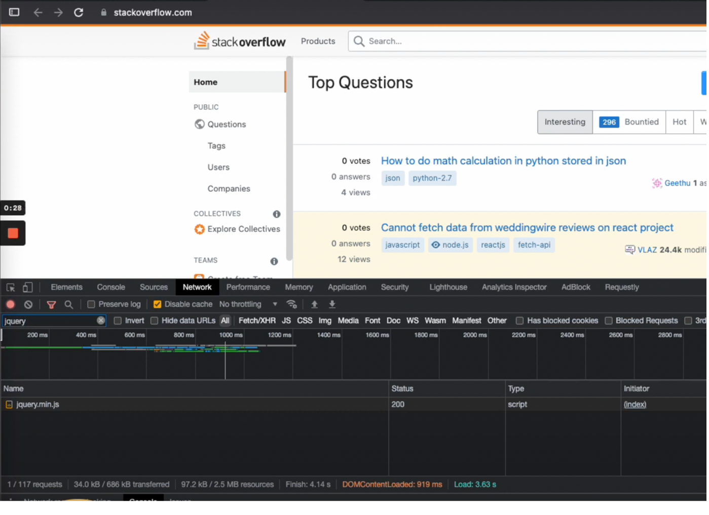 jquery.min.js loaded on stackoverflow