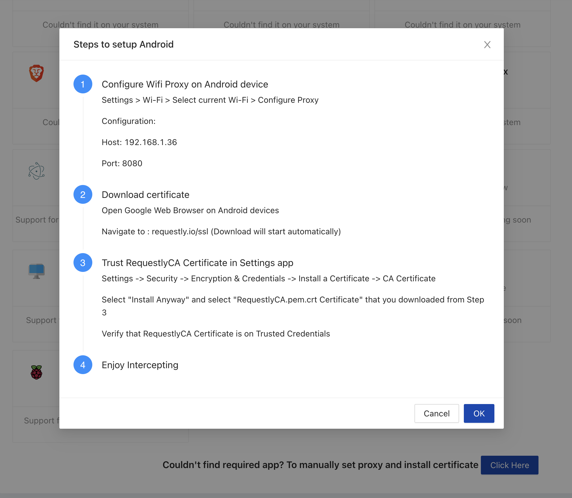 Requestly Desktop App Setup Steps