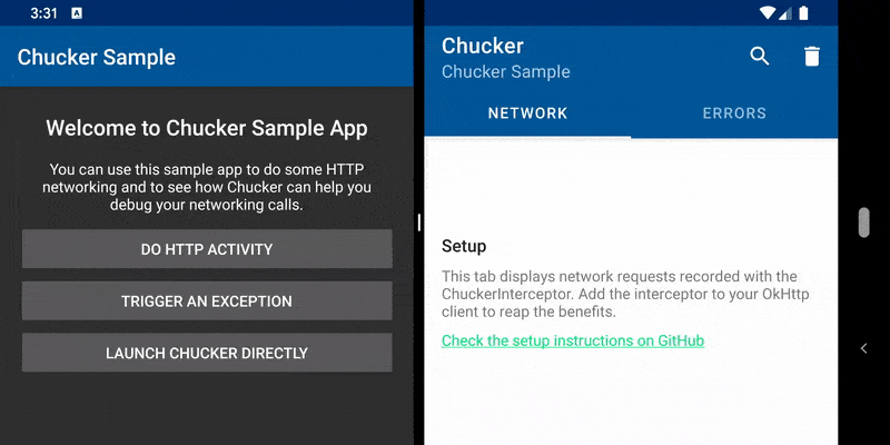 Chucker in-app HTTP inspector