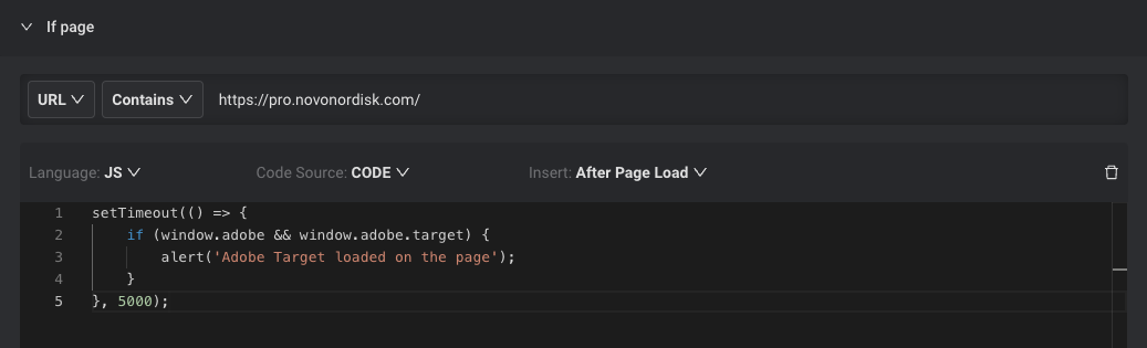 Requestly rule for Adobe Target