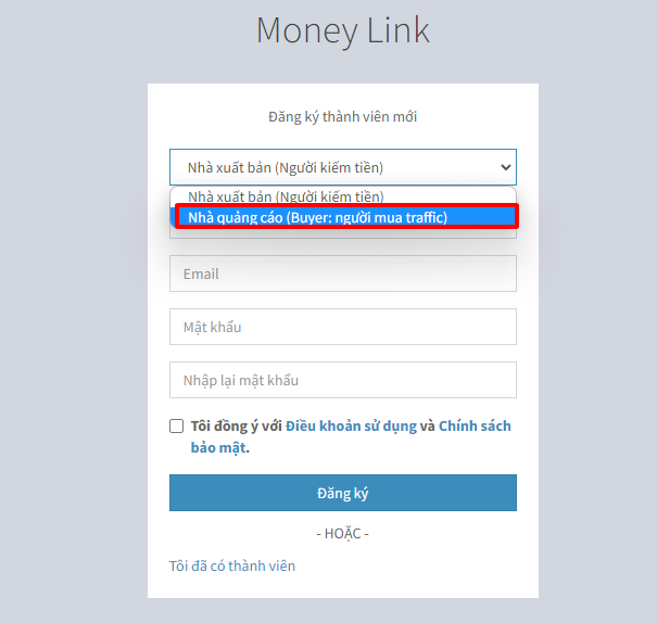 Dịch vụ Traffic User, Mua Traffic Từ Nguồn Download SEO TOP 1 tại Mneylink