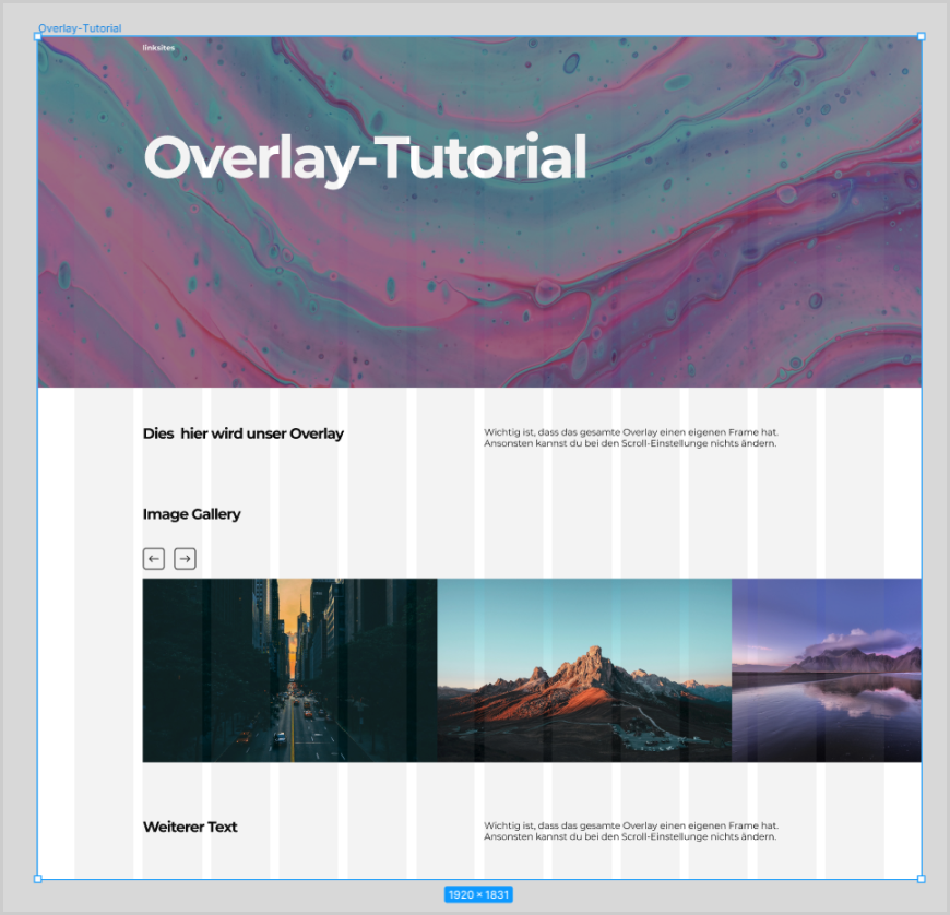 Wie macht man einen OverlayScroll in Figma? Linksites Blog