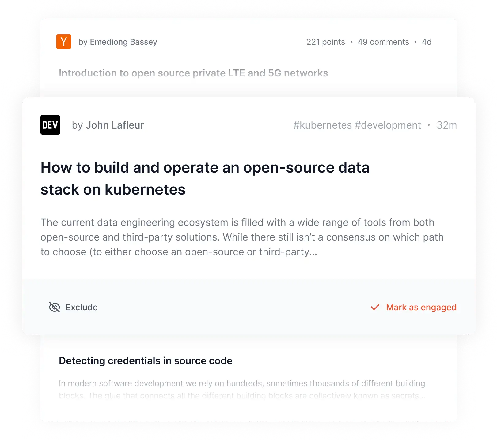 With crowd.dev you can identify and engage with content across platforms