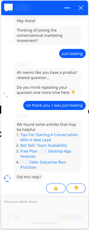 chatbot experience