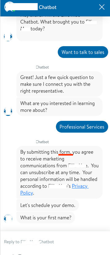 Bad chatbot.