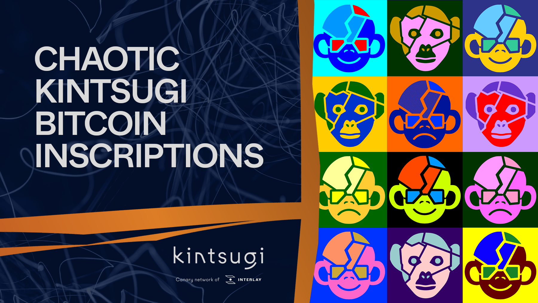 Chaotic kintsugi collection