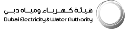 لوقو هيئة كهرباء ومياه دبي.