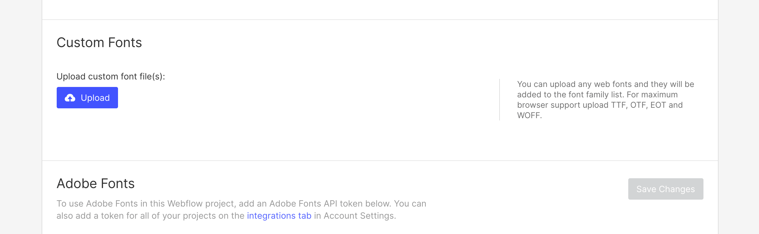 Custom Typography - Academy Webflow Template
