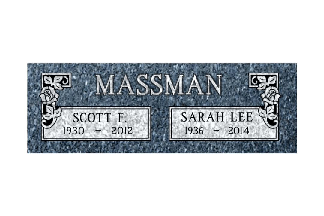 Rex Granite Flat & Bevel Granite Memorial Markers