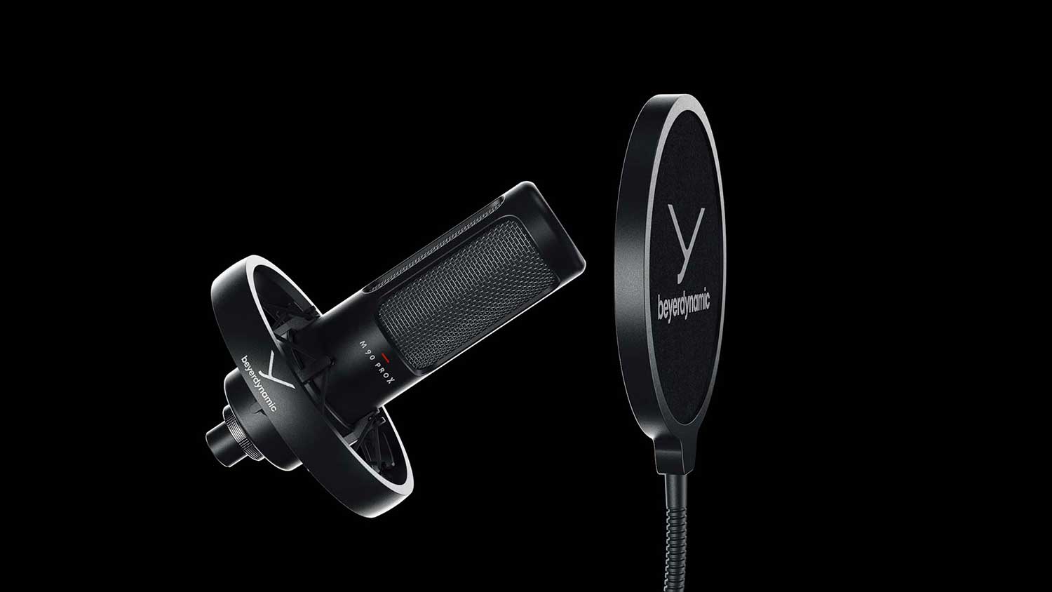 Schwarzes Kondensator Mikrofon von beyerdynamic