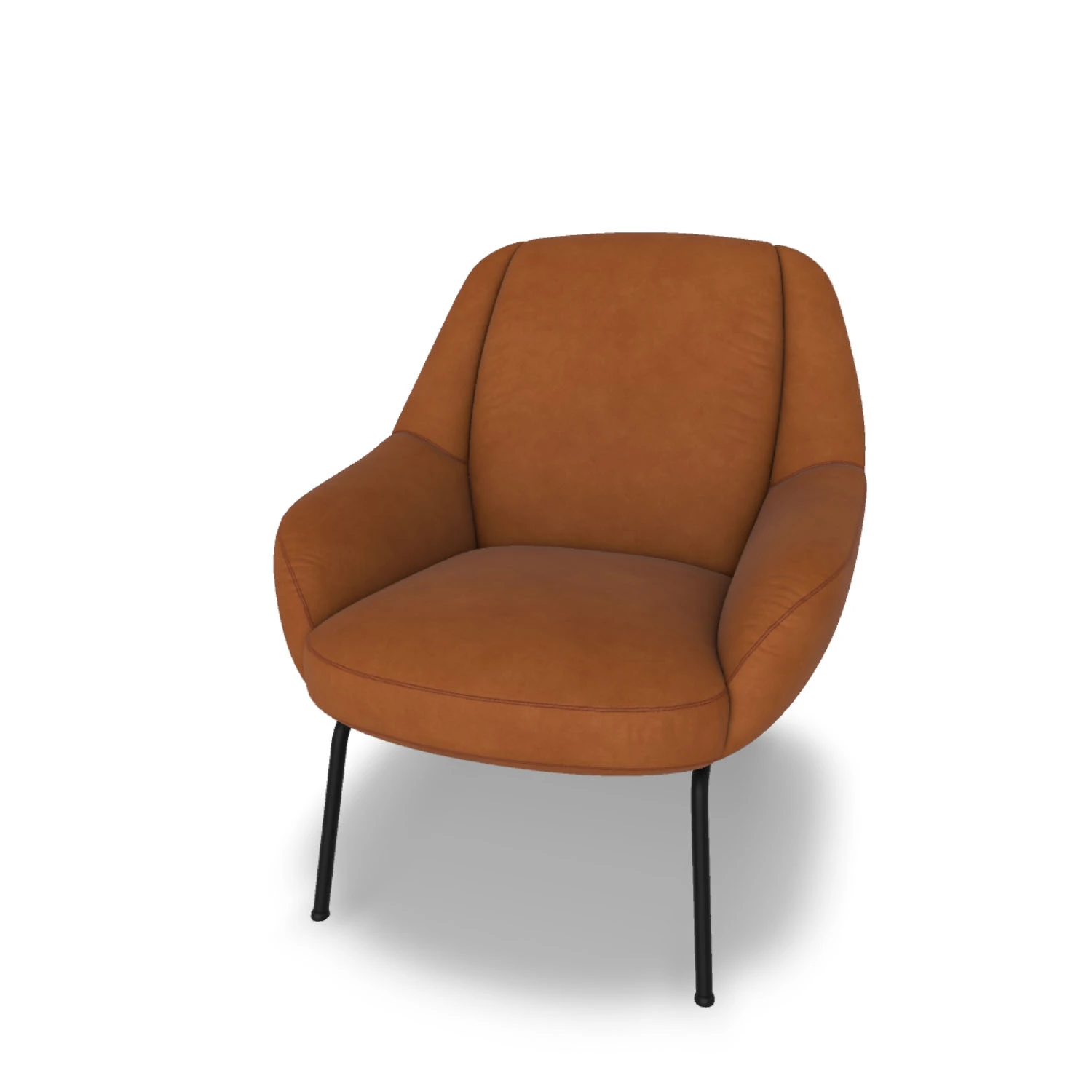 Dunkelbrauner Freistil Rolf Benz Sessel