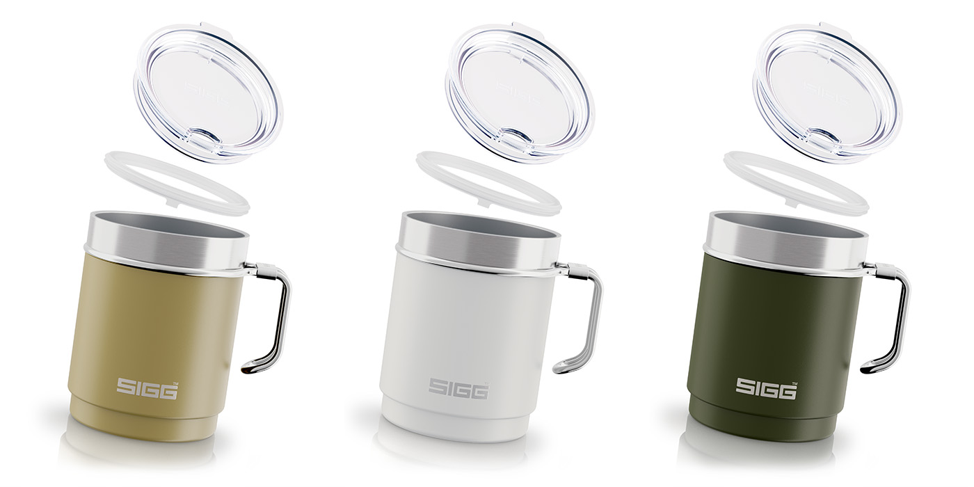 SIGG Travel Mug in 3 versions - 3D Renderings by RenderThat Agency