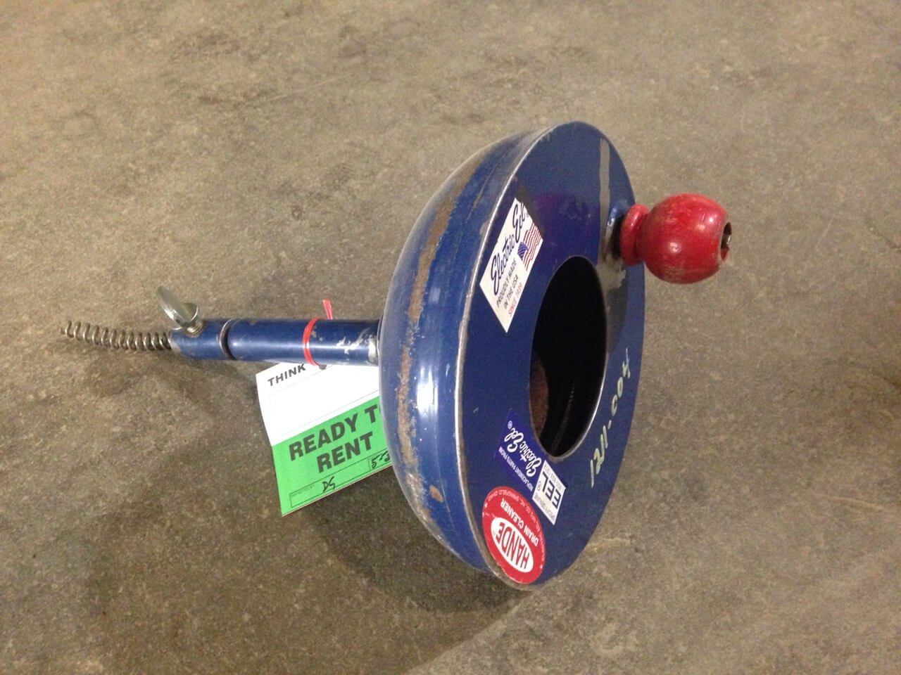 Sewer Snake 25ft Hand Riverside Rentals Windsor Essex County