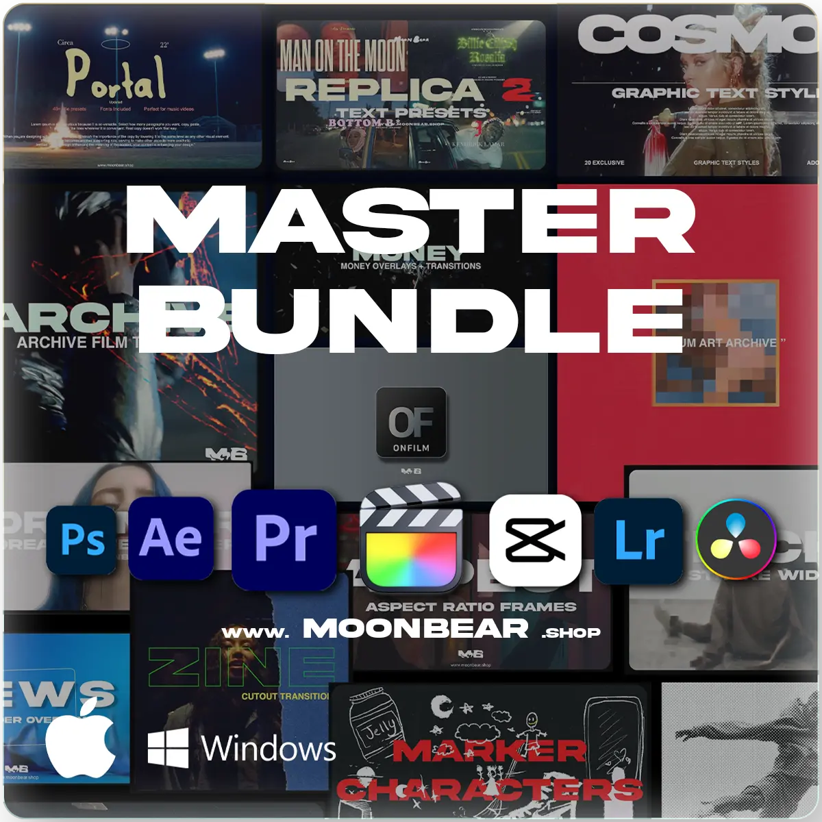 With this Bundle you'll be able to download all of our creative assets at a fraction of the cost. Perfect for Music Videos, Wedding Films, Commercials, and everything in between! This Bundle has been in the works for 3+ years and is currently used by thousands of creative professionals and studios! Speed up the edit and impress your clients by adding subtle or spontaneous assets to your work in seconds!