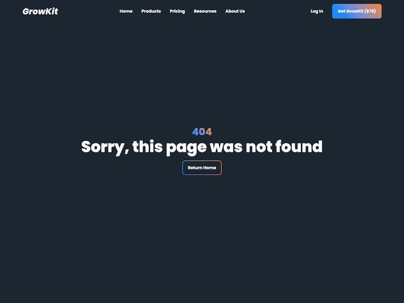 Webflow Landing Page Template SaaS – GrowKit