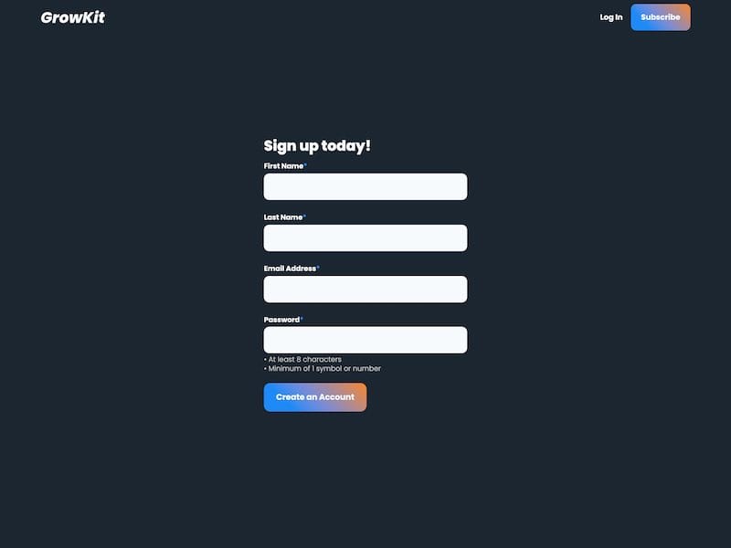 Webflow Landing Page Template SaaS – GrowKit