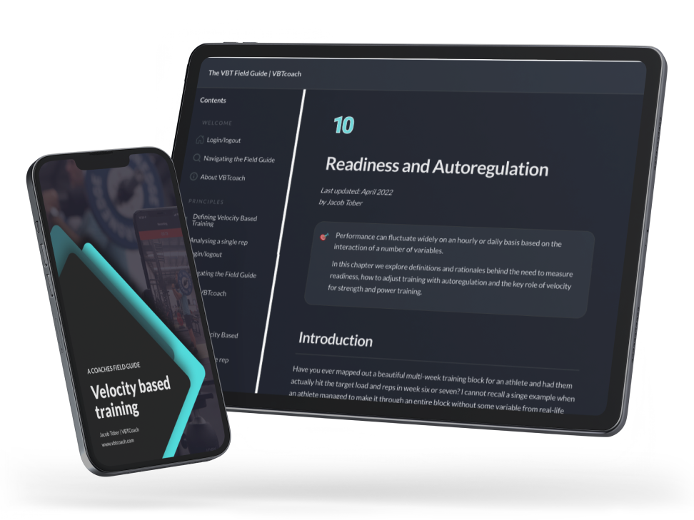 VBTcoach velocity based training online course