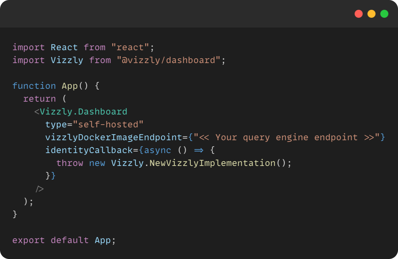 Vizzly | Embed analytics anywhere, anytime