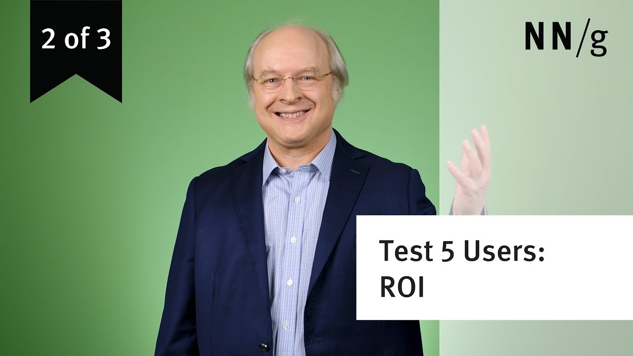 Jakob Nielsen dans une de ses vidéos sur ce sujet