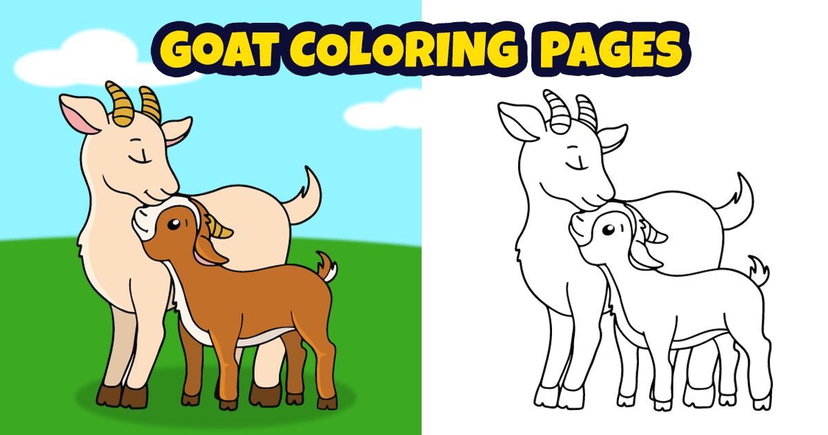 12-goat-coloring-pages-free-printable-pdfs for Free Printable Pictures Of Goats 12 Goat Coloring Pages (Free Printable PDFs) for Free Printable Pictures Of Goats