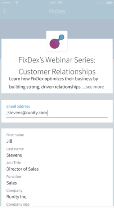 LinkedIn lead ads 