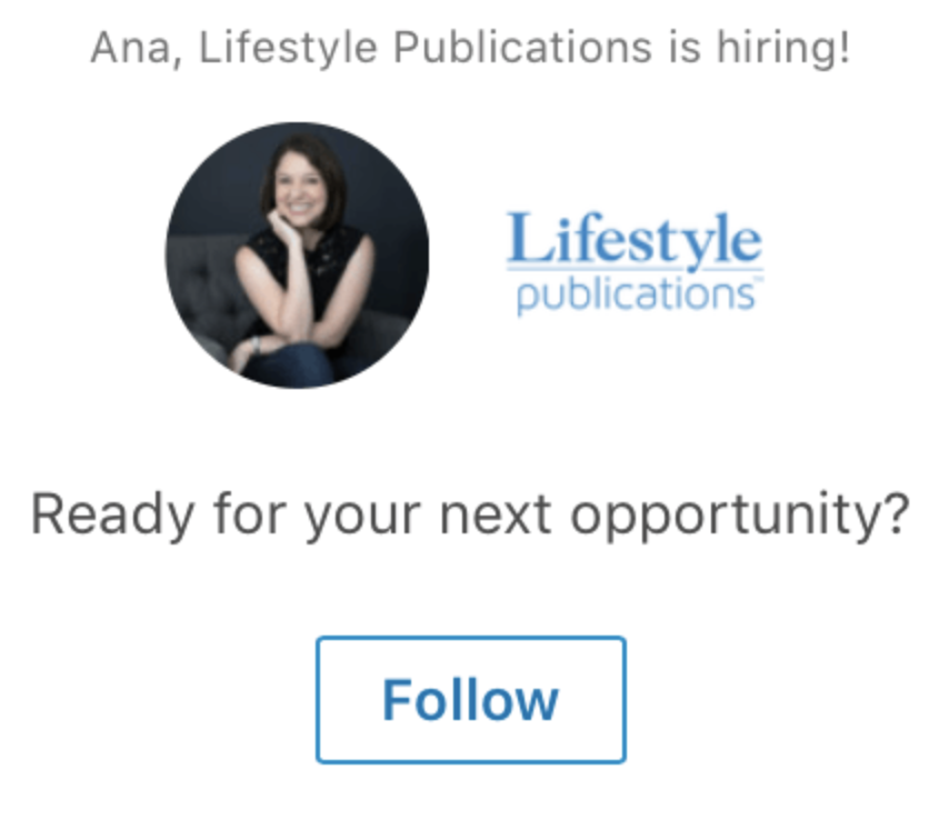 Different types of LinkedIn Ads that use dynamic features 