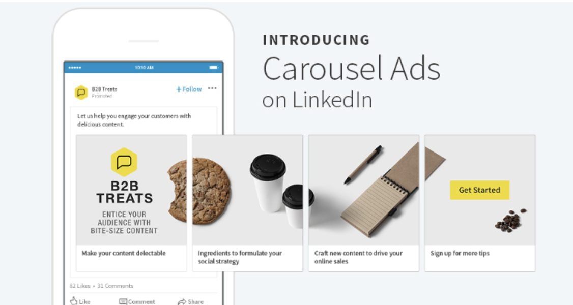 Carousel Ads on LinkedIn Sample