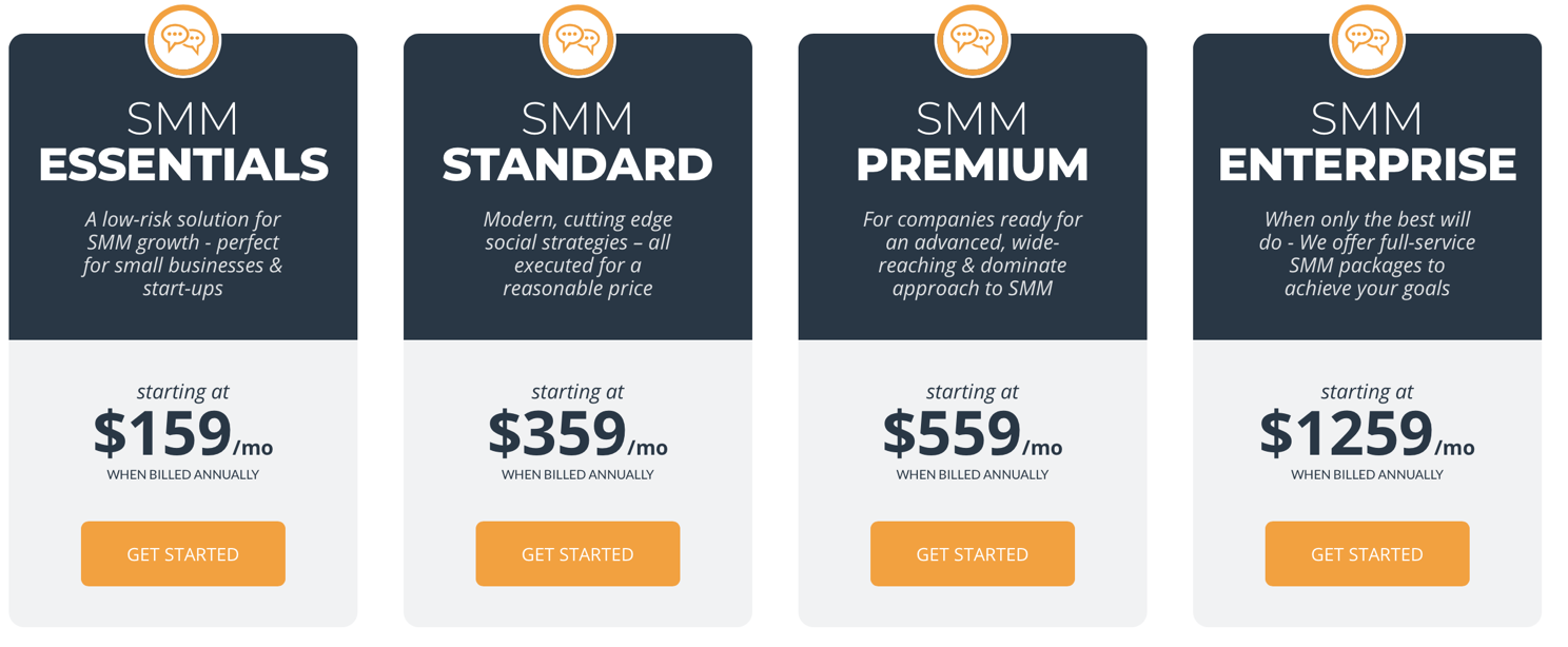 offer Tiered packages to upsell