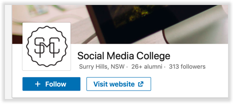Example of professional LinkedIn photo Social Media College