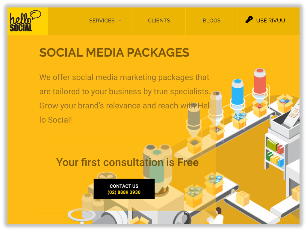 Hello social packages
